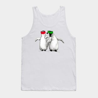 Festive Penguin Chicks Tank Top